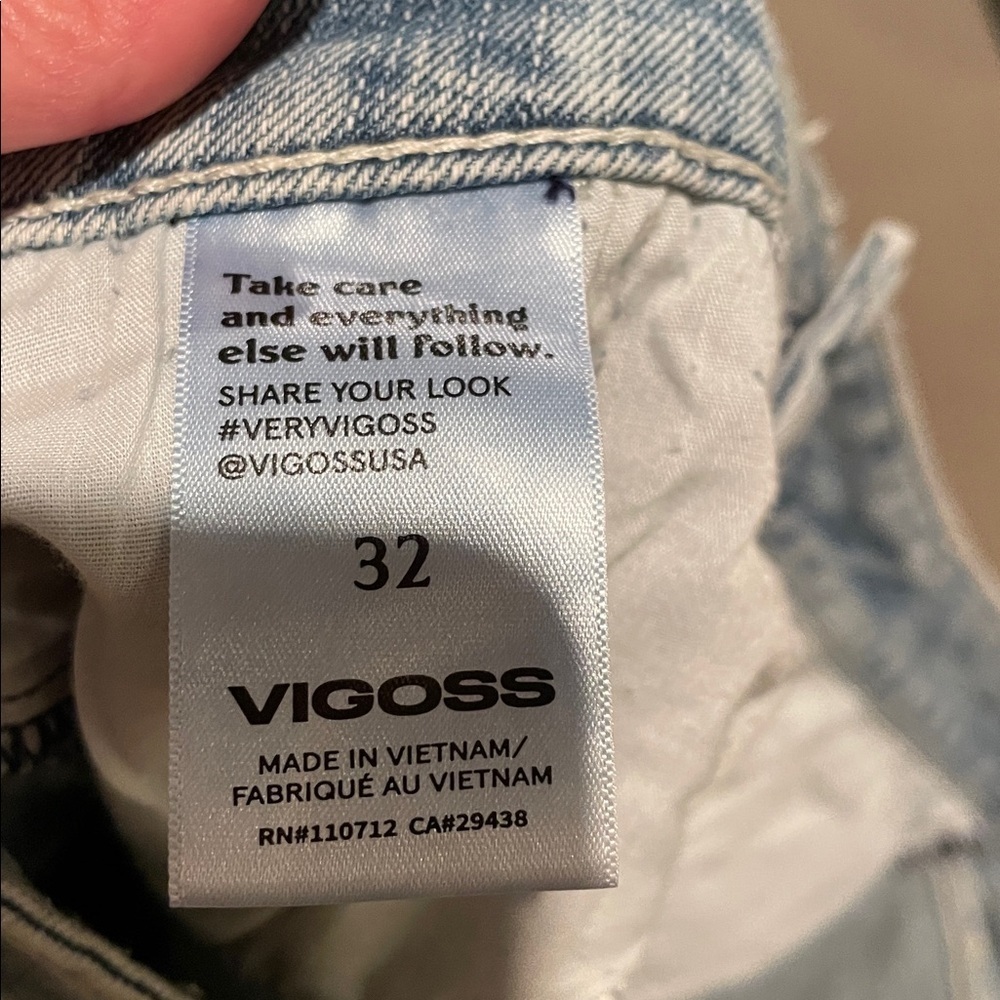 Vigoss Light Blue Denim Mini Skirt - Picture 3 of 4